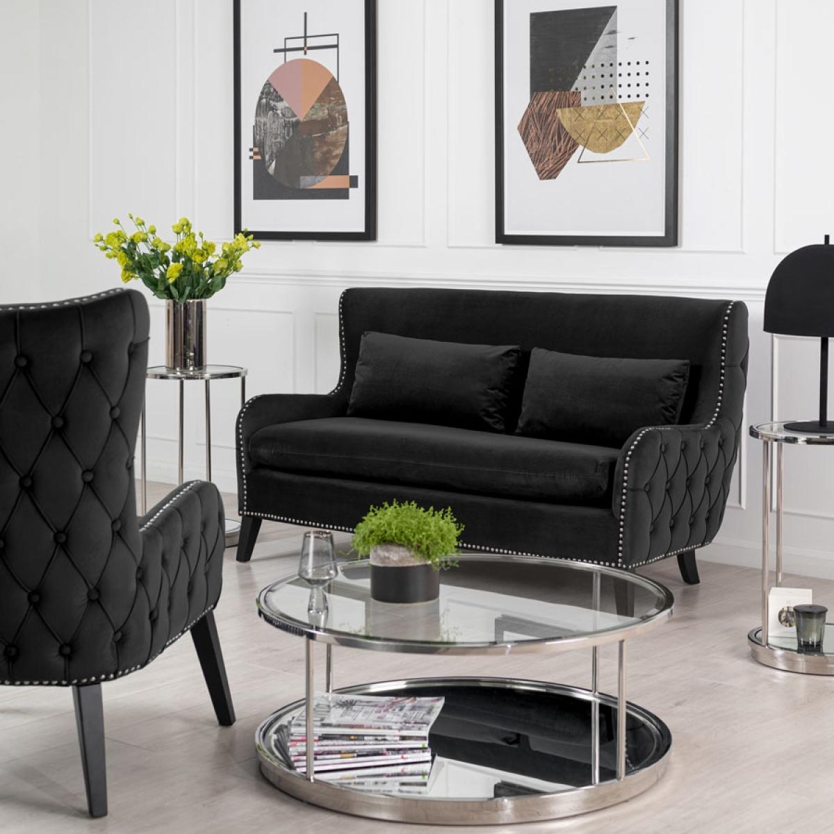 Margonia Two Seat Sofa - Black – image 2