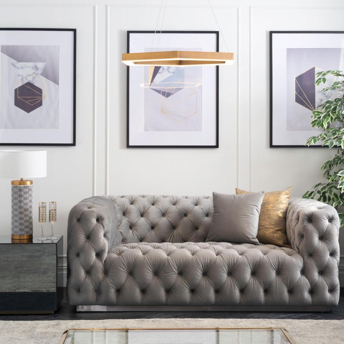 Frankfurt Two Seat Sofa - Dove Grey – image 2