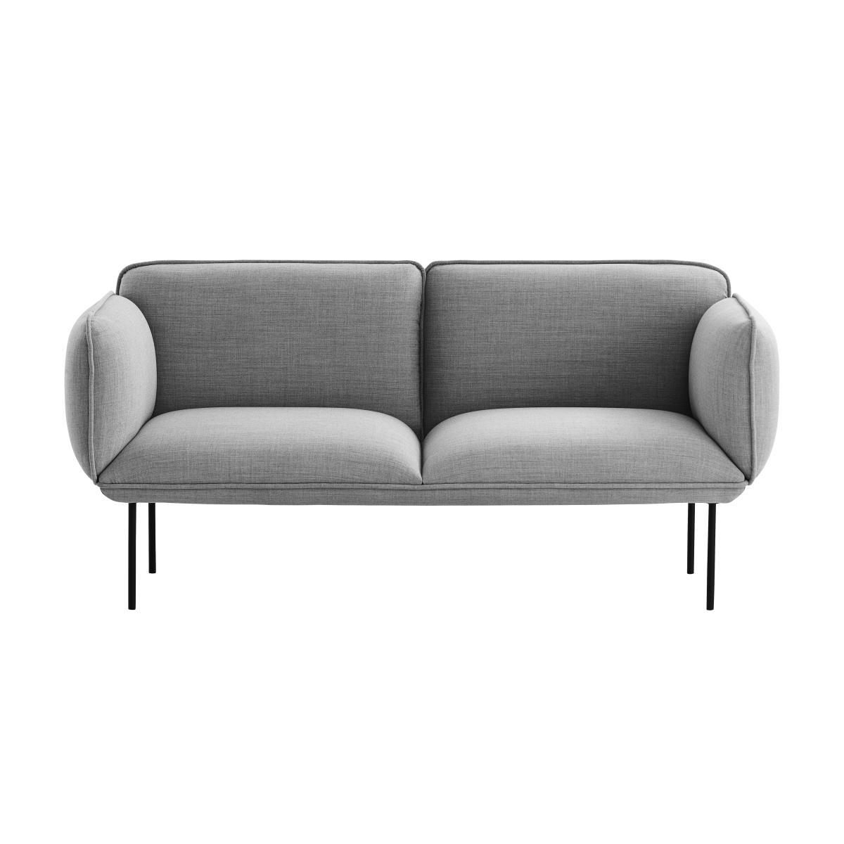 Nakki Straight sofa - 2 seaters - W 180 cm by Woud Grey – image 2