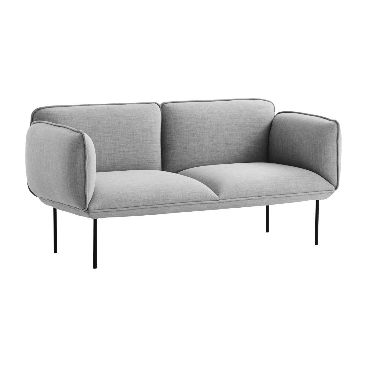 Nakki Straight sofa - 2 seaters - W 180 cm by Woud Grey – image 1