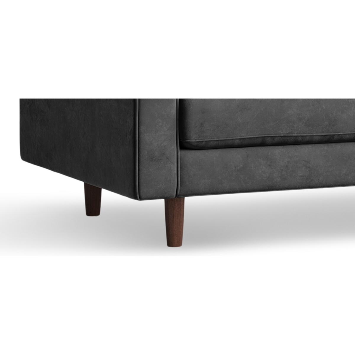 Elliott Cement Grey Velvet Two Seater Sofa – image 6