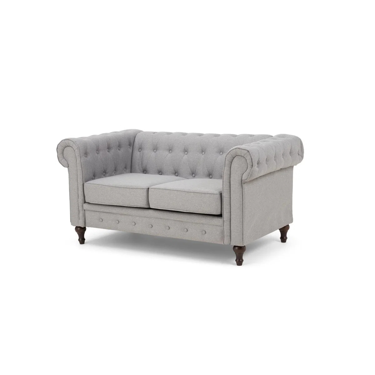 Calama Grey Linen 2 Seater Sofa – image 6