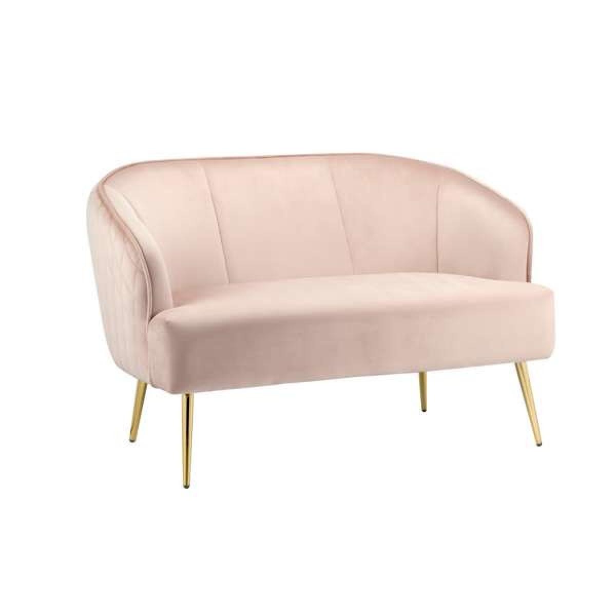 Bello 2 Seater Sofa in Blush Pink – image 11