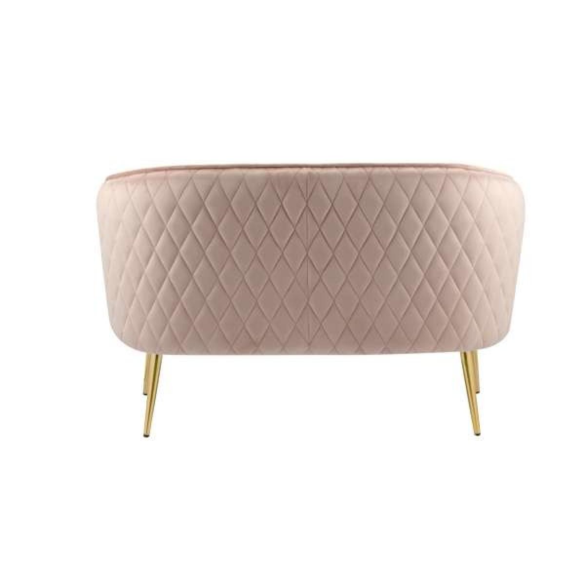 Bello 2 Seater Sofa in Blush Pink – image 12