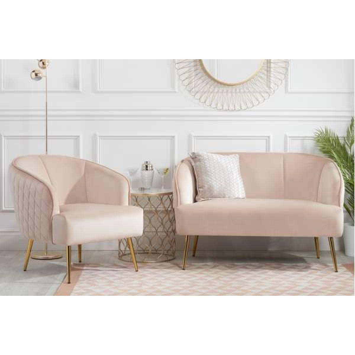 Bello 2 Seater Sofa in Blush Pink – image 8