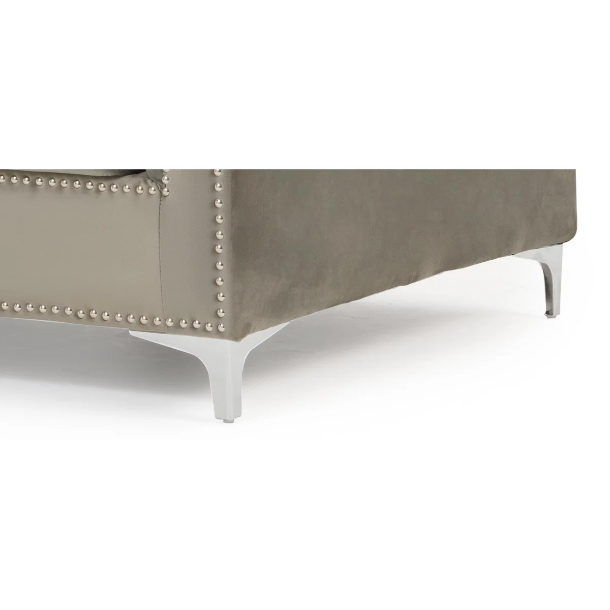 Amelie Grey Velvet 2 Seater Sofa – image 12
