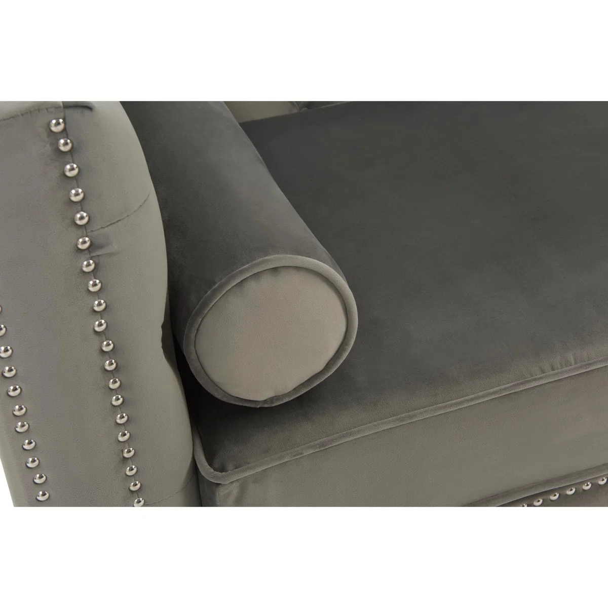 Amelie Grey Velvet 2 Seater Sofa – image 5