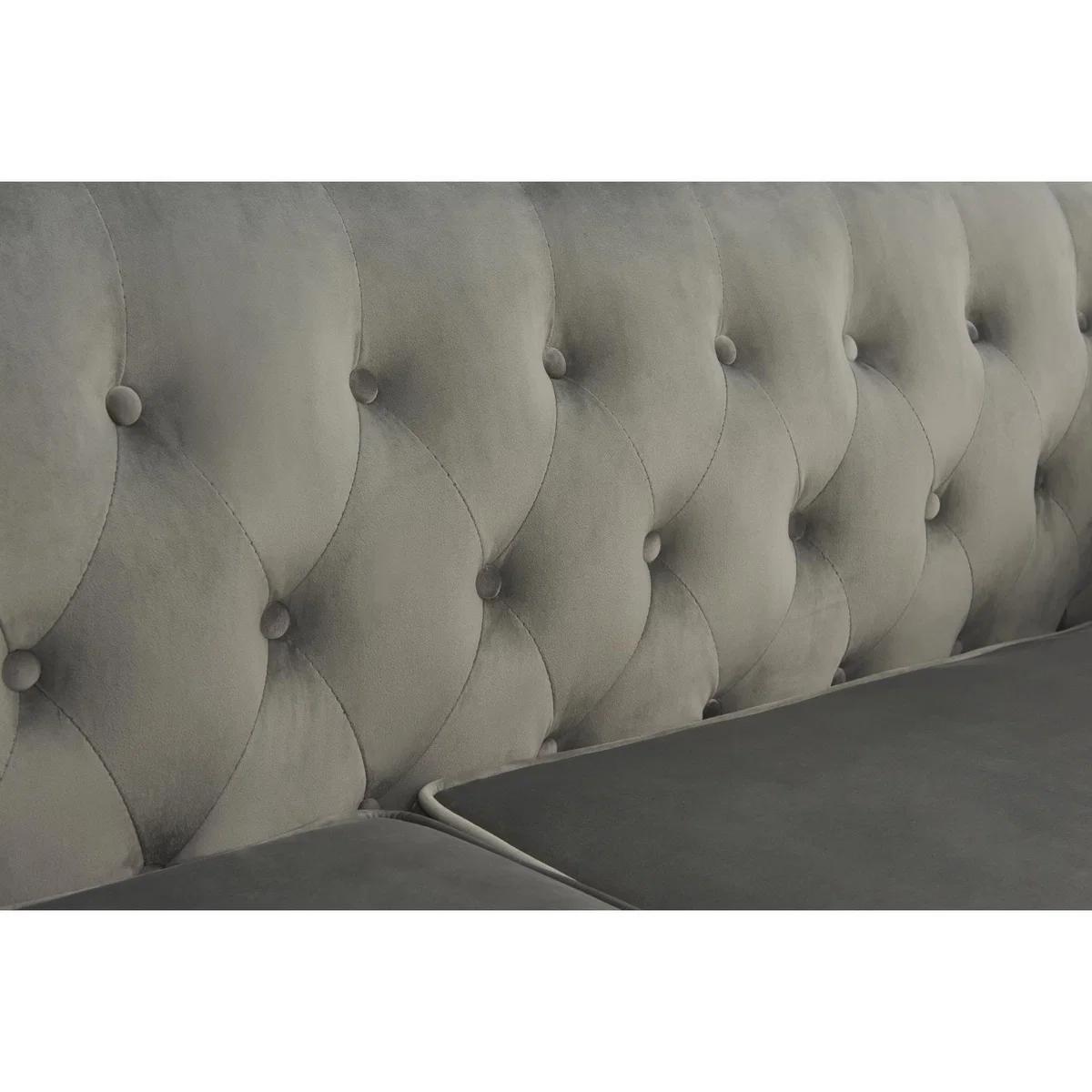 Amelie Grey Velvet 2 Seater Sofa – image 7