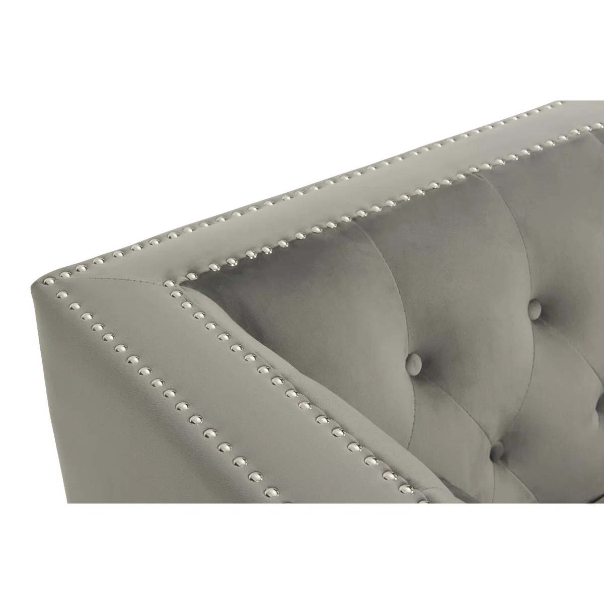 Amelie Grey Velvet 2 Seater Sofa – image 9