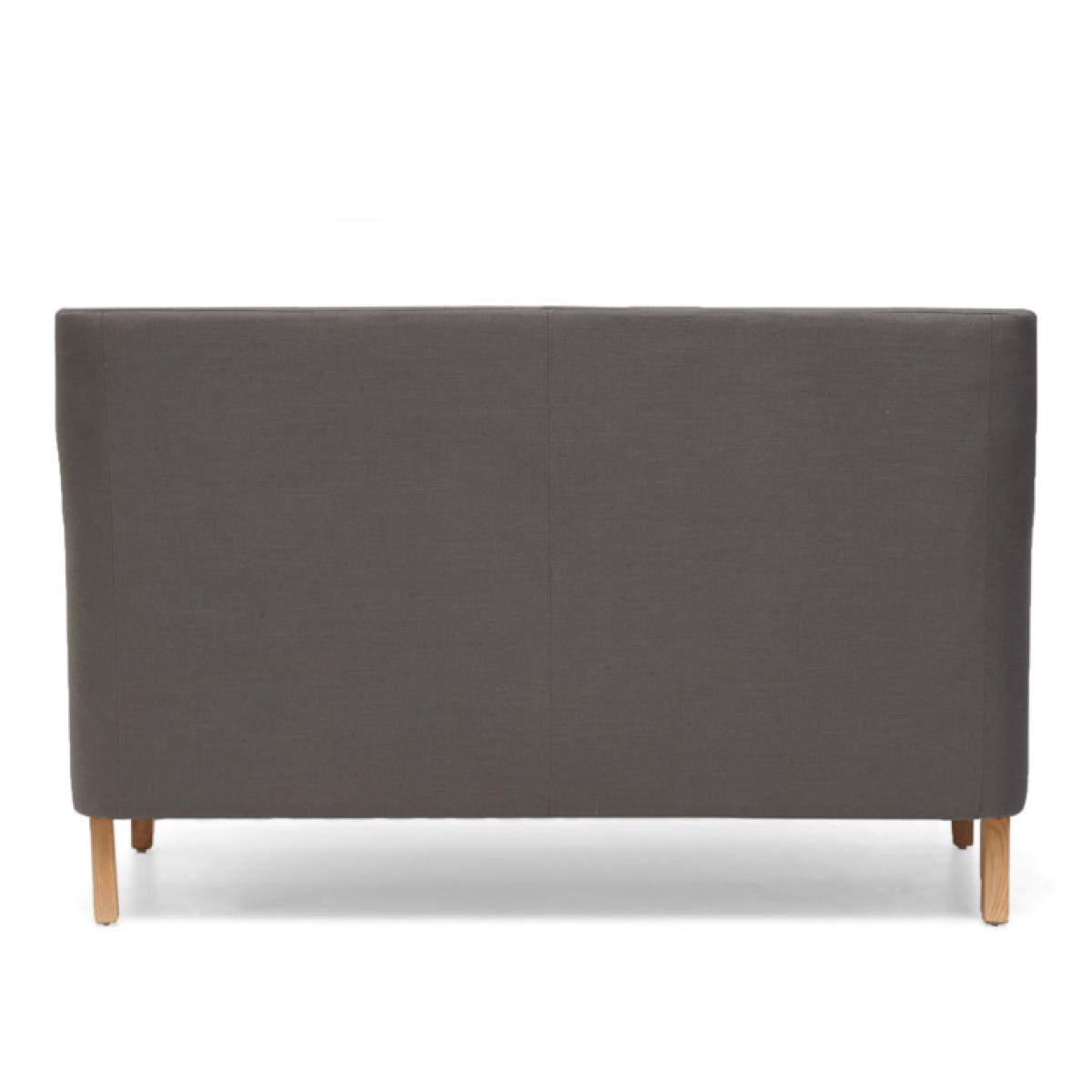 Chatsworth Chesterfield Grey Linen Fabric 2 Seater Sofa – image 5