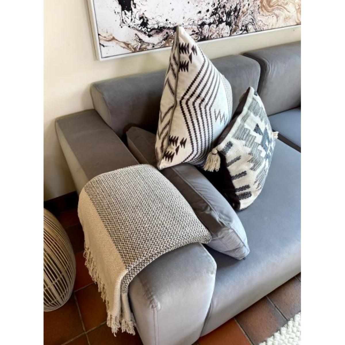 Olivia's Cara Modular Sofa Placido Elephant / Extra Seat Section – image 5