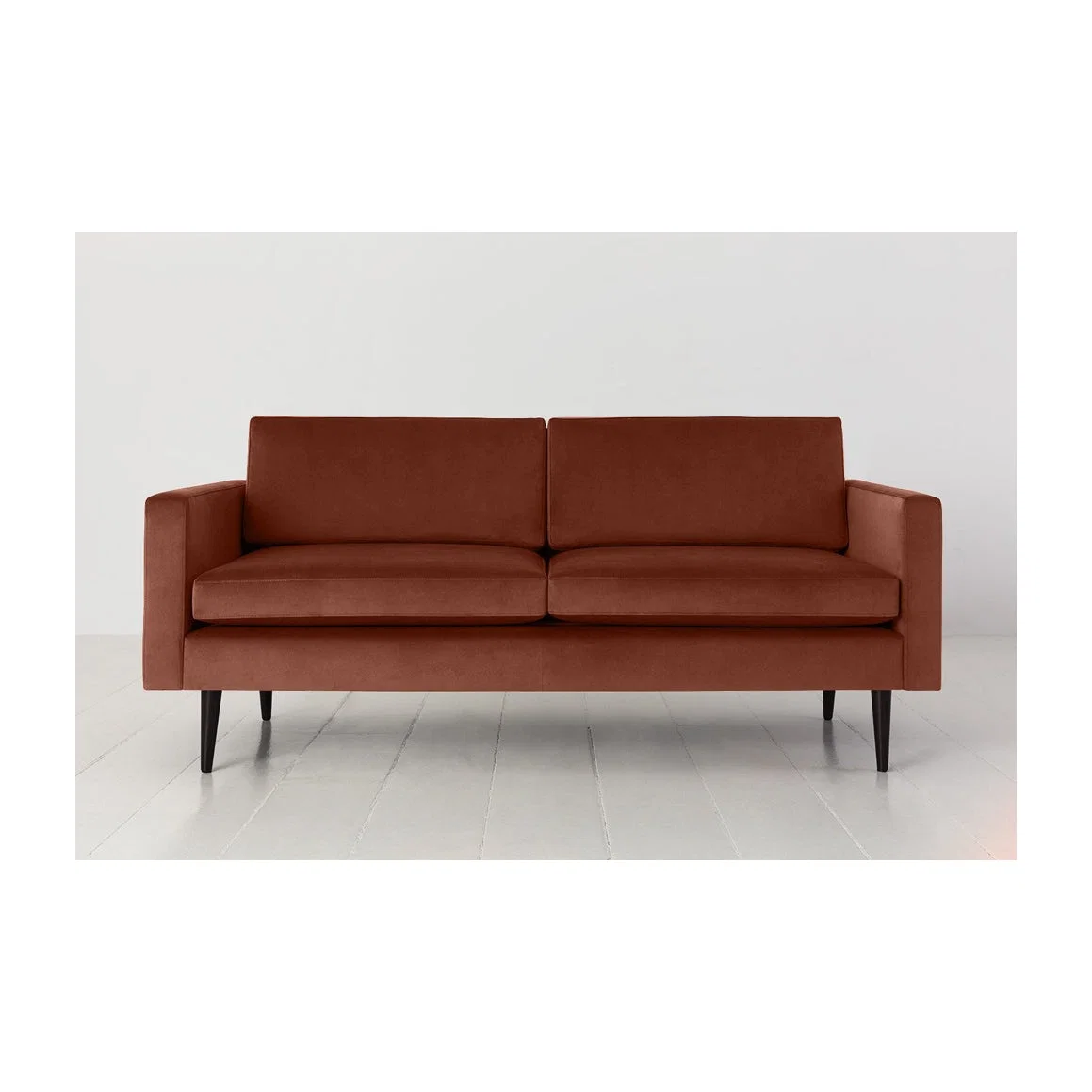 Swyft Model 01 Velvet 2 Seater Sofa in Brick – image 1