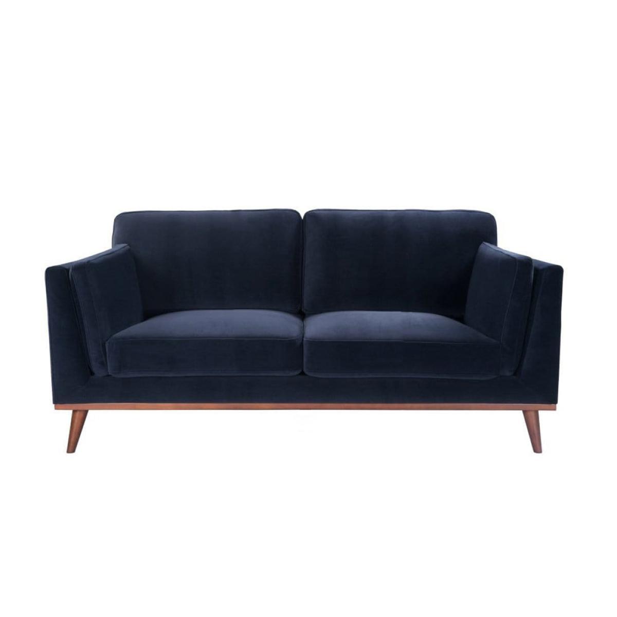 Twenty Ten Mickey Velvet 2 Seat Sofa Blue – image 2