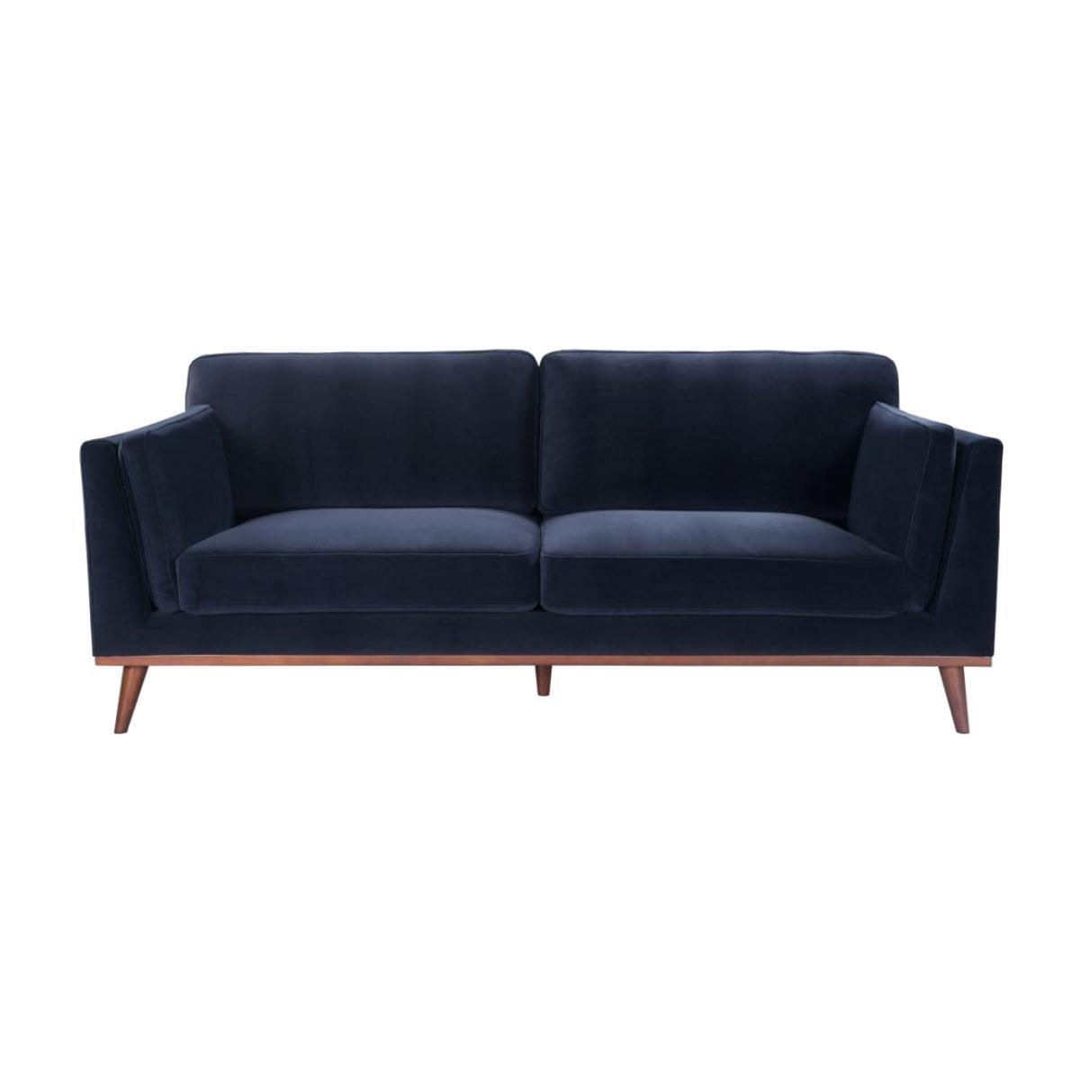 Twenty Ten Mickey Velvet 2 Seat Sofa Blue – image 1