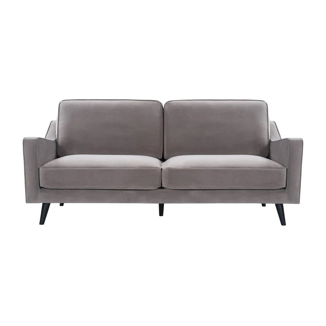Twenty Ten Daffy Stone Grey Velvet 2 Seat Sofa – image 1