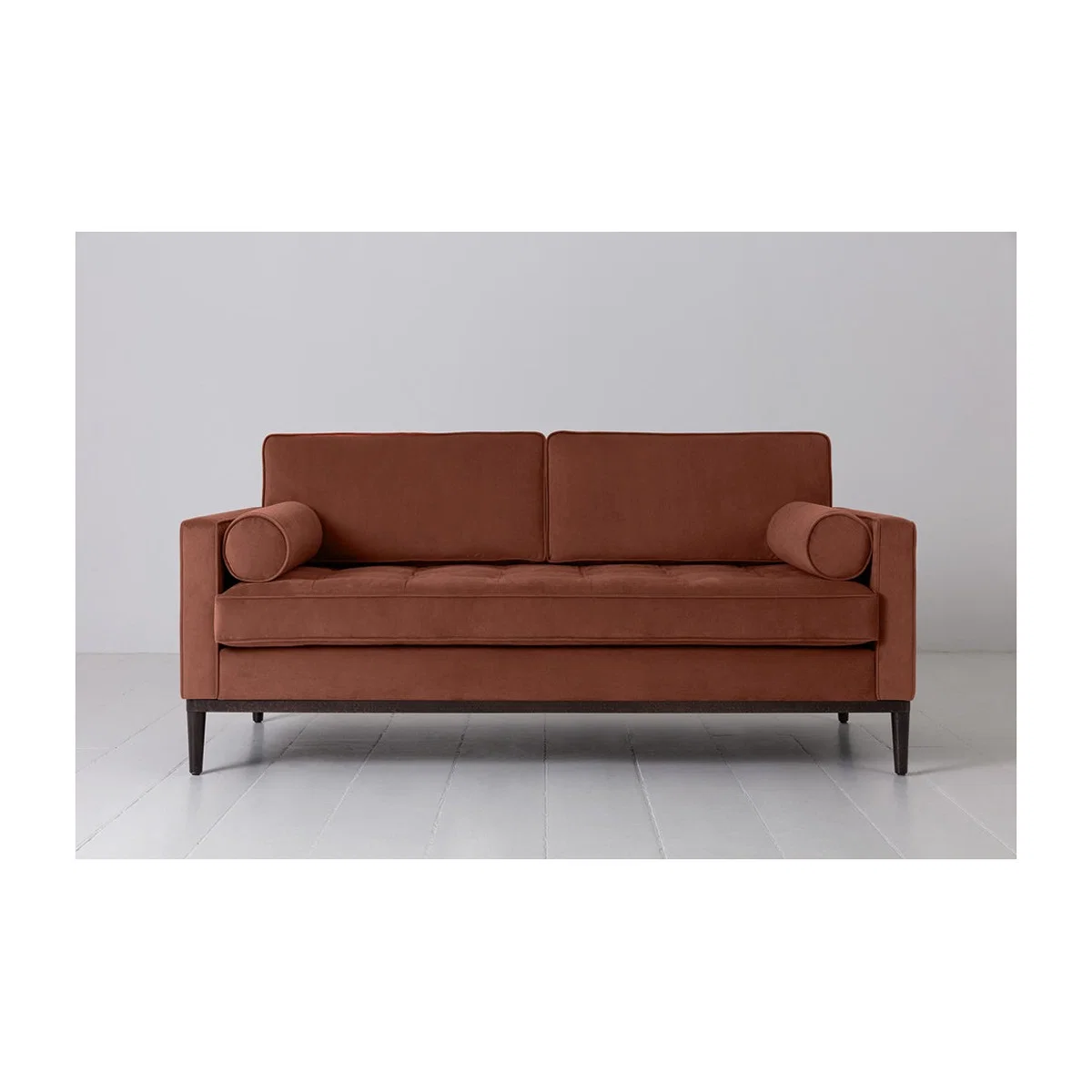 Swyft Model 02 Velvet 2 Seater Sofa in Brick – image 1