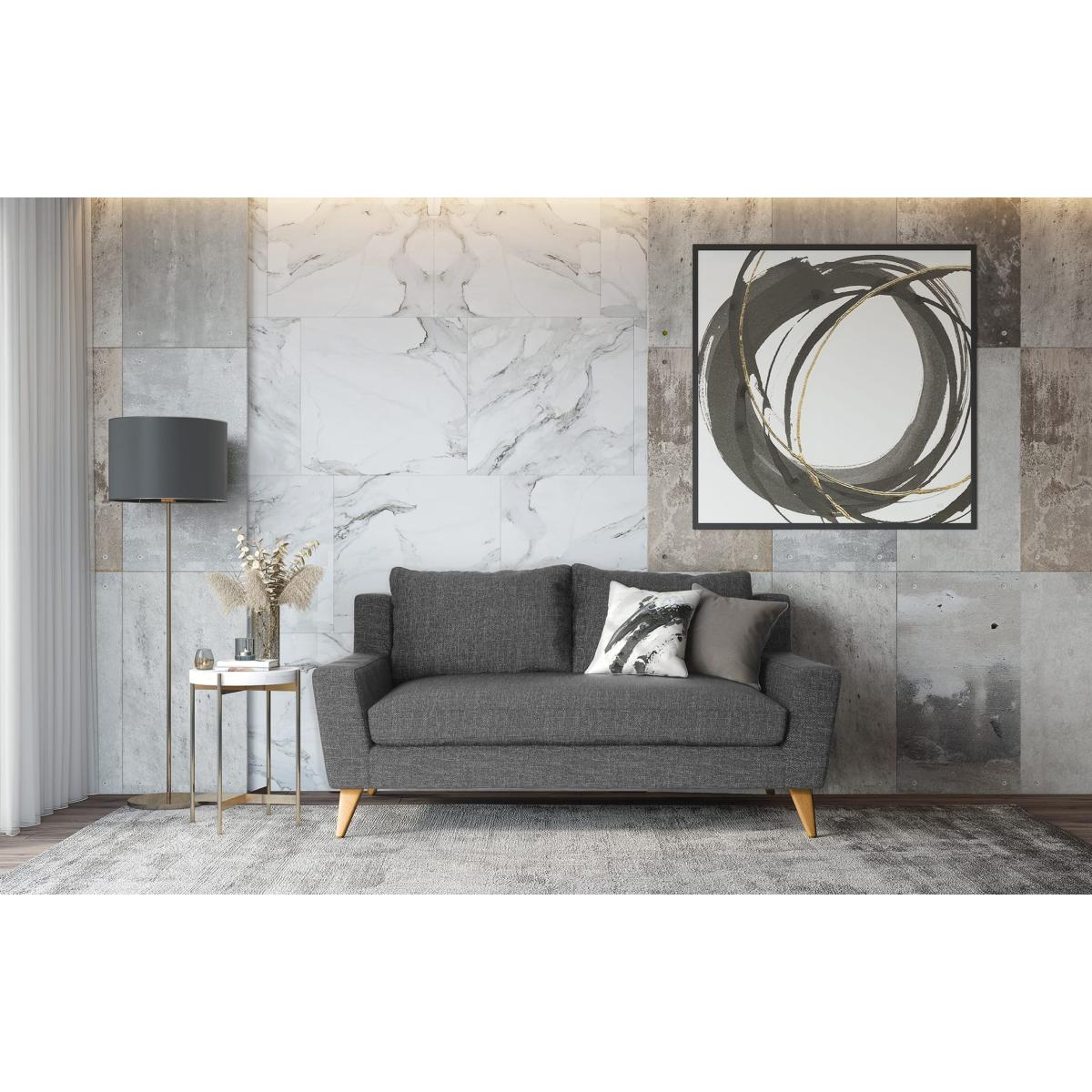 George – 2 Seater Sofa - Textured Dark Grey – image 1