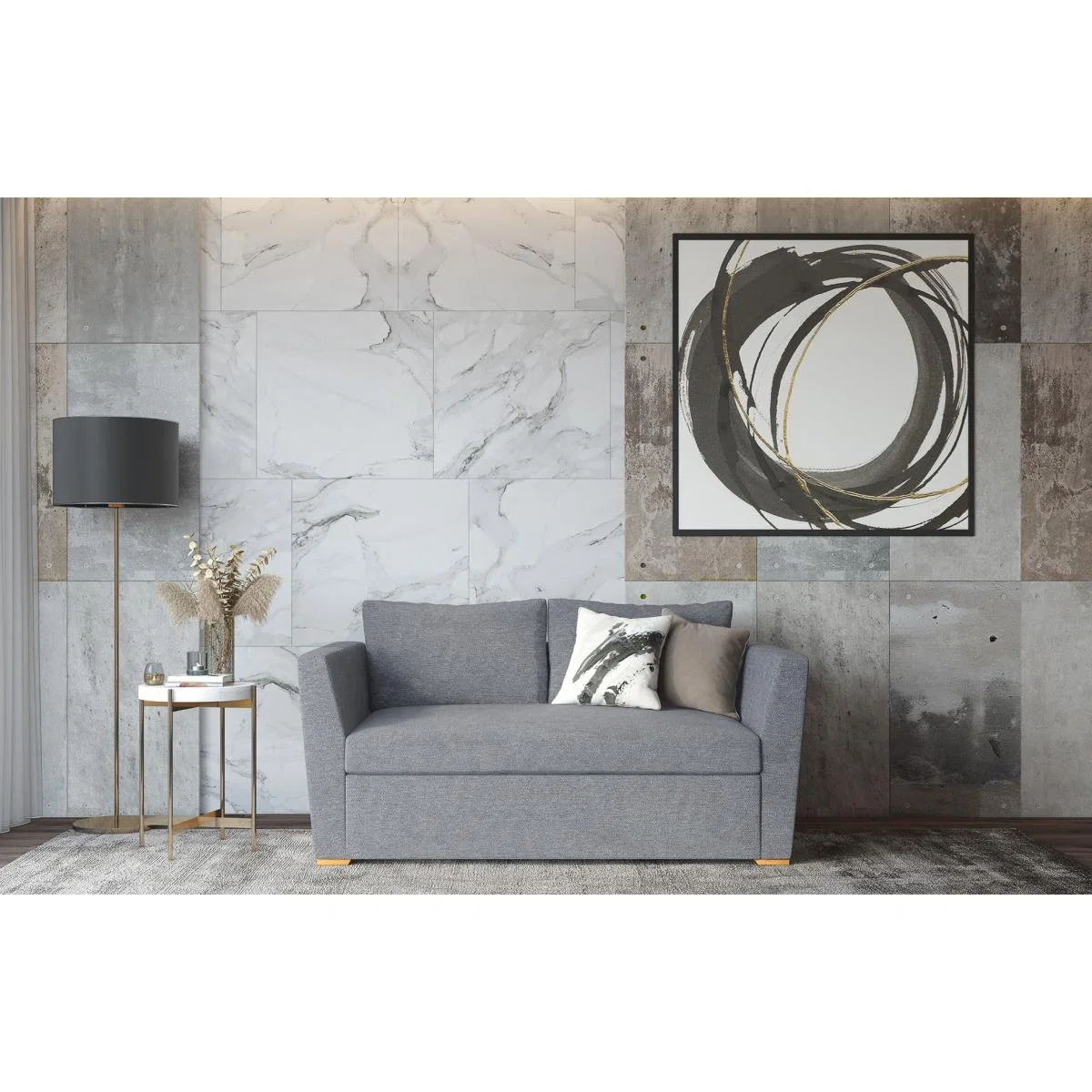 Evora - 2 Seater Sofa - Soft Light Grey – image 1