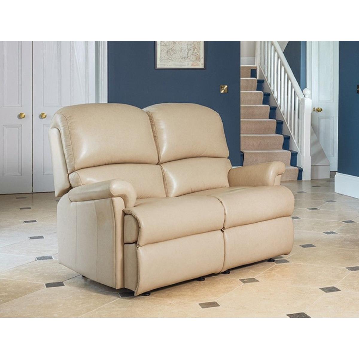 Sherborne Nevada Small Leather 2 Seater Fixed Sofa – image 2