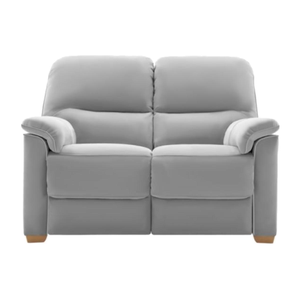 G Plan Chadwick Leather 2 Seater With Show Wood – image 1