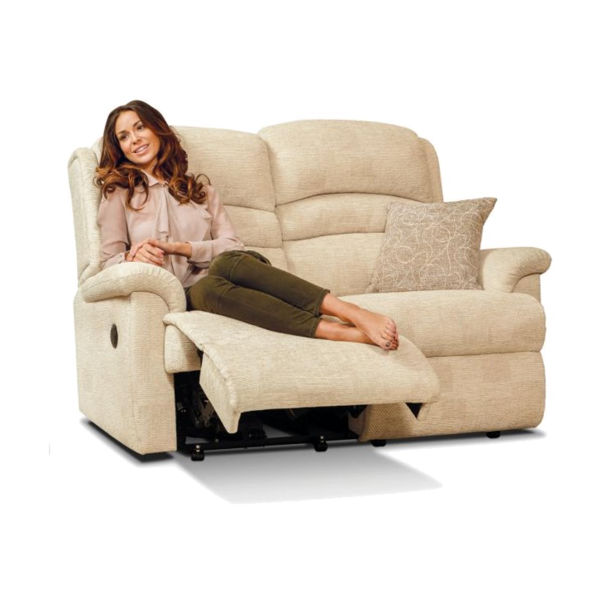 Sherborne Olivia 2 Seater Fabric Manual Recliner Sofa – image 1