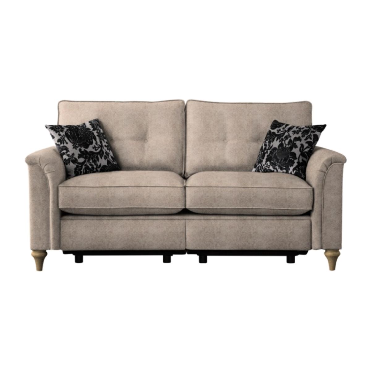 Parker Knoll Rowan Button Back Large 2 Seater Sofa With Power Footrest - Fabric Grade A, Cotton – image 1