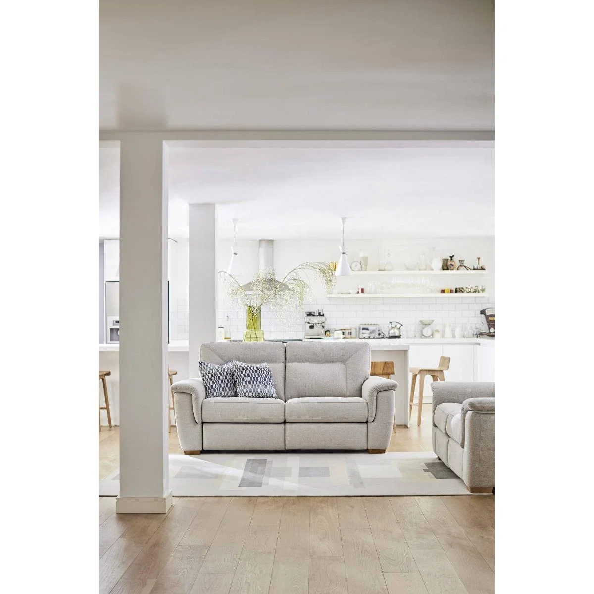 G Plan Elliot 2 Seater Fabric Manual Double Recliner – image 2