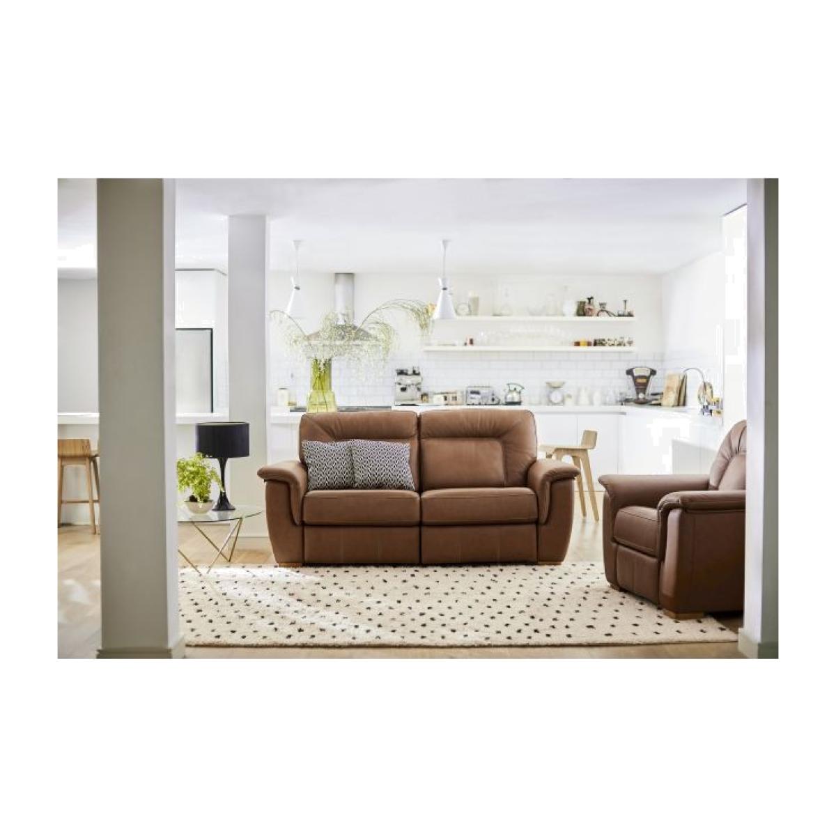 G Plan Elliot 2 Seater Leather Double Electric Recliner With USB – image 1