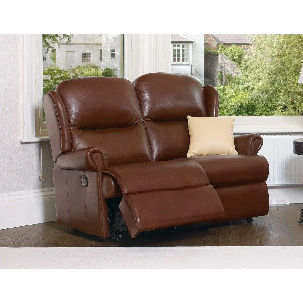 Sherborne Malvern Standard 2 Seater Leather Reachargeable Power Recliner Sofa – image 2