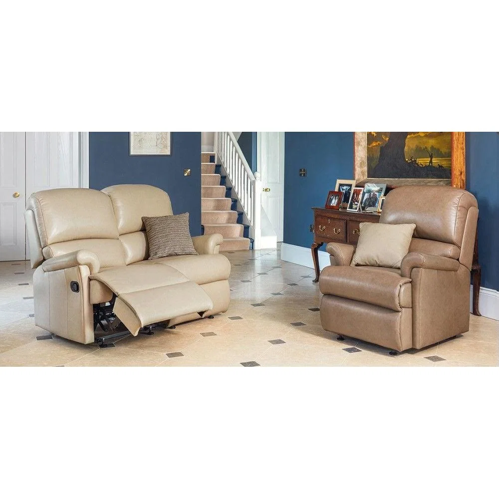 Sherborne Nevada Small 2 Seater Leather Power Recliner Sofa – image 2