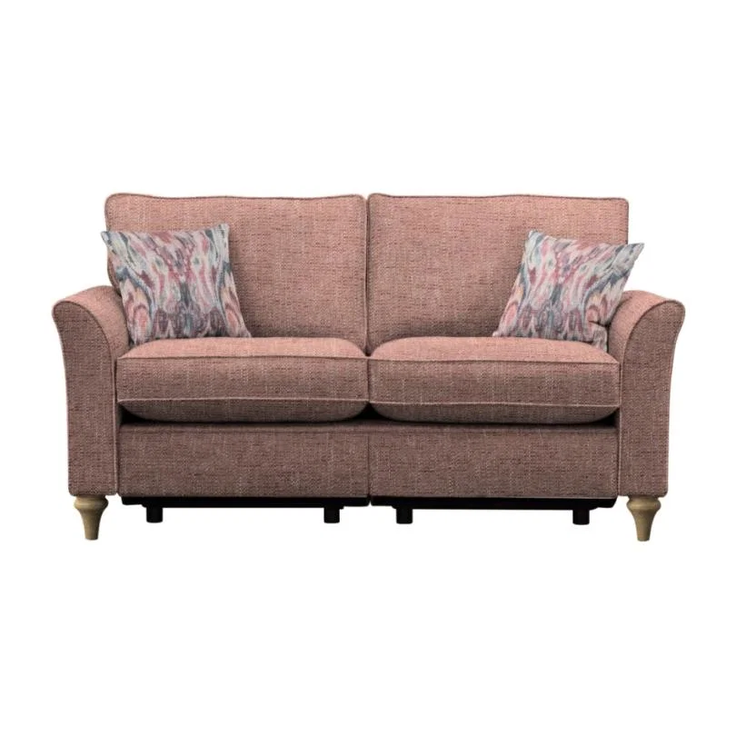 Parker Knoll Hazel Plain Back Large 2 Seater Sofa With Power Footrest - Fabric Grade B – image 1