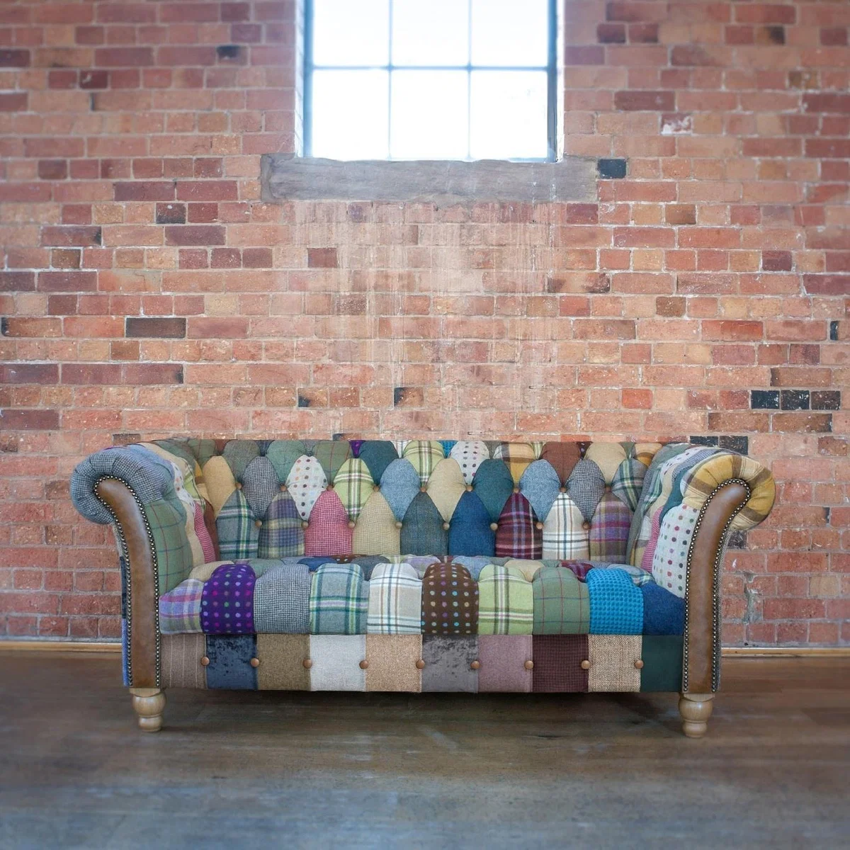Downtown Jester Harlequin Patchwork 2 Seater Sofa – image 1