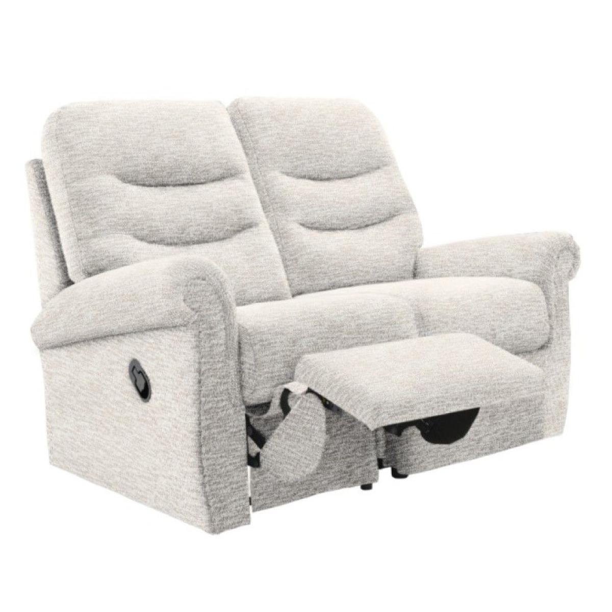 G Plan Holmes Fabric 2 Seater Electric Recliner Sofa Left Hand Facing – image 3
