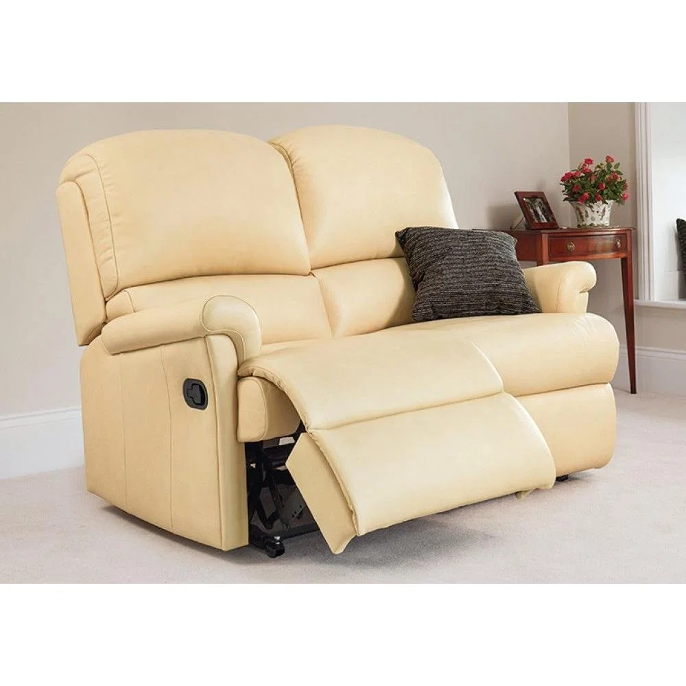 Sherborne Nevada Standard 2 Seater Leather Manual Recliner Sofa – image 2