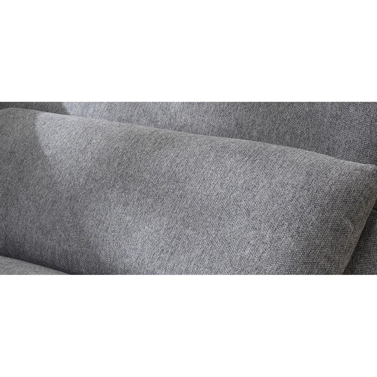 Quatropi Small 2 Seater Modern Sofa Couch Set Grey Fabric S2 – image 6