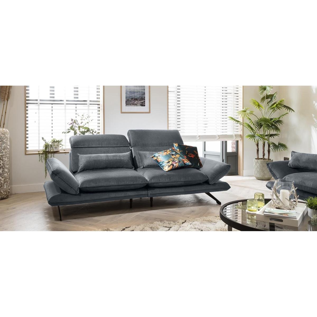 Quatropi 2 Seater Modular Sofa - Adjustable Headrest, Reid 222x118cm – image 3