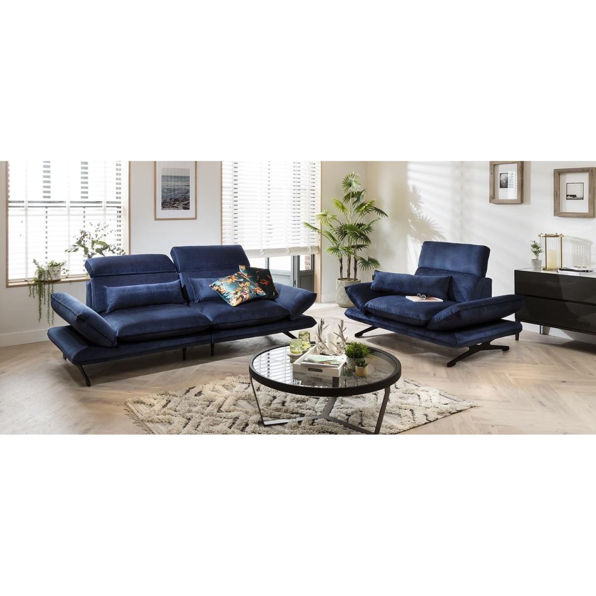 Quatropi 2 Seater Modular Sofa - Adjustable Headrest, Reid 222x118cm – image 5