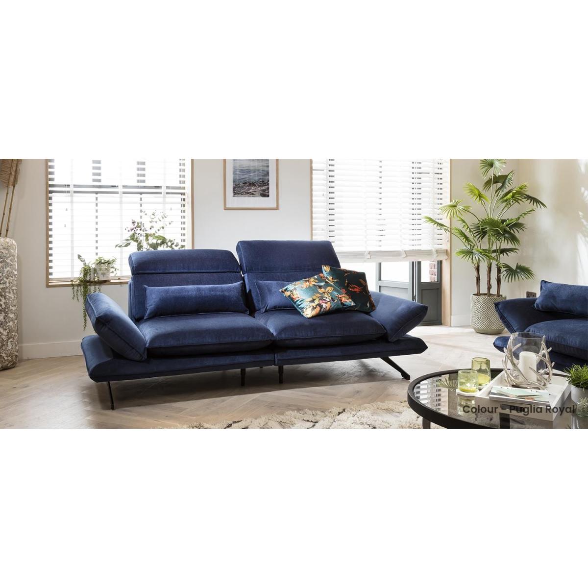 Quatropi 2 Seater Modular Sofa - Adjustable Headrest, Reid 222x118cm – image 6