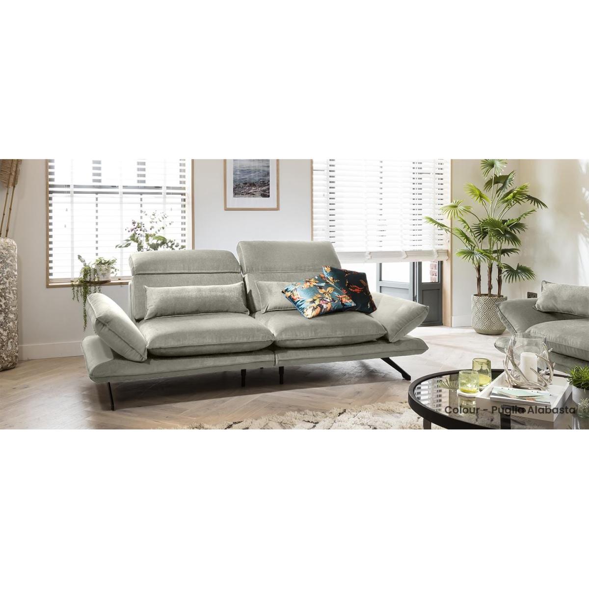 Quatropi 2 Seater Modular Sofa - Adjustable Headrest, Reid 222x118cm – image 7