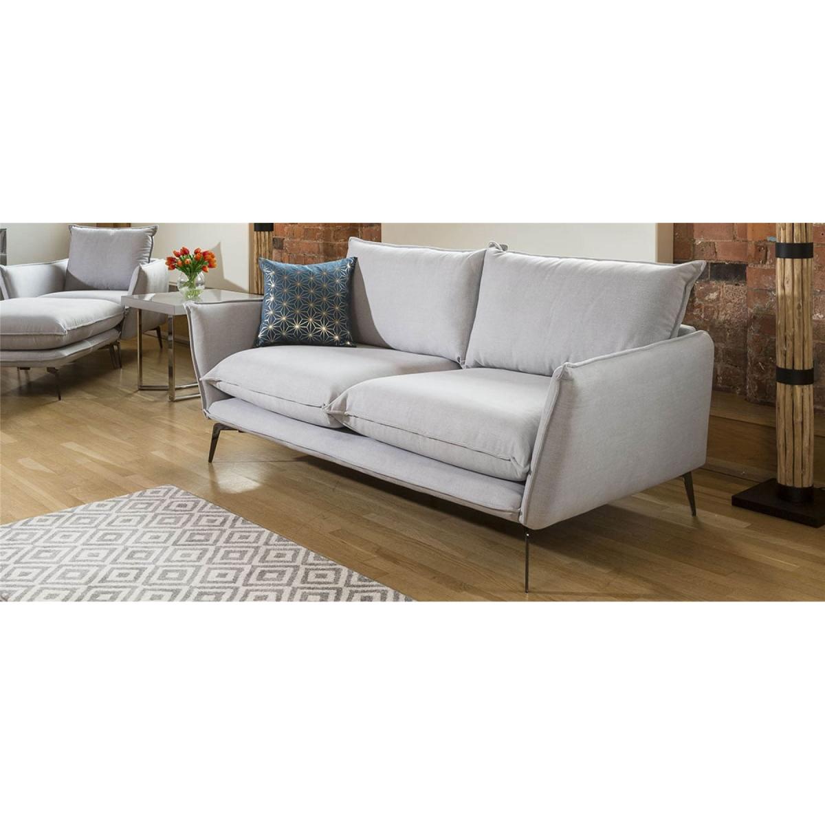 Rachel Modern Large 2 Seater Soft Sofa Many Fabrics 2.0 x 0.85m – image 3
