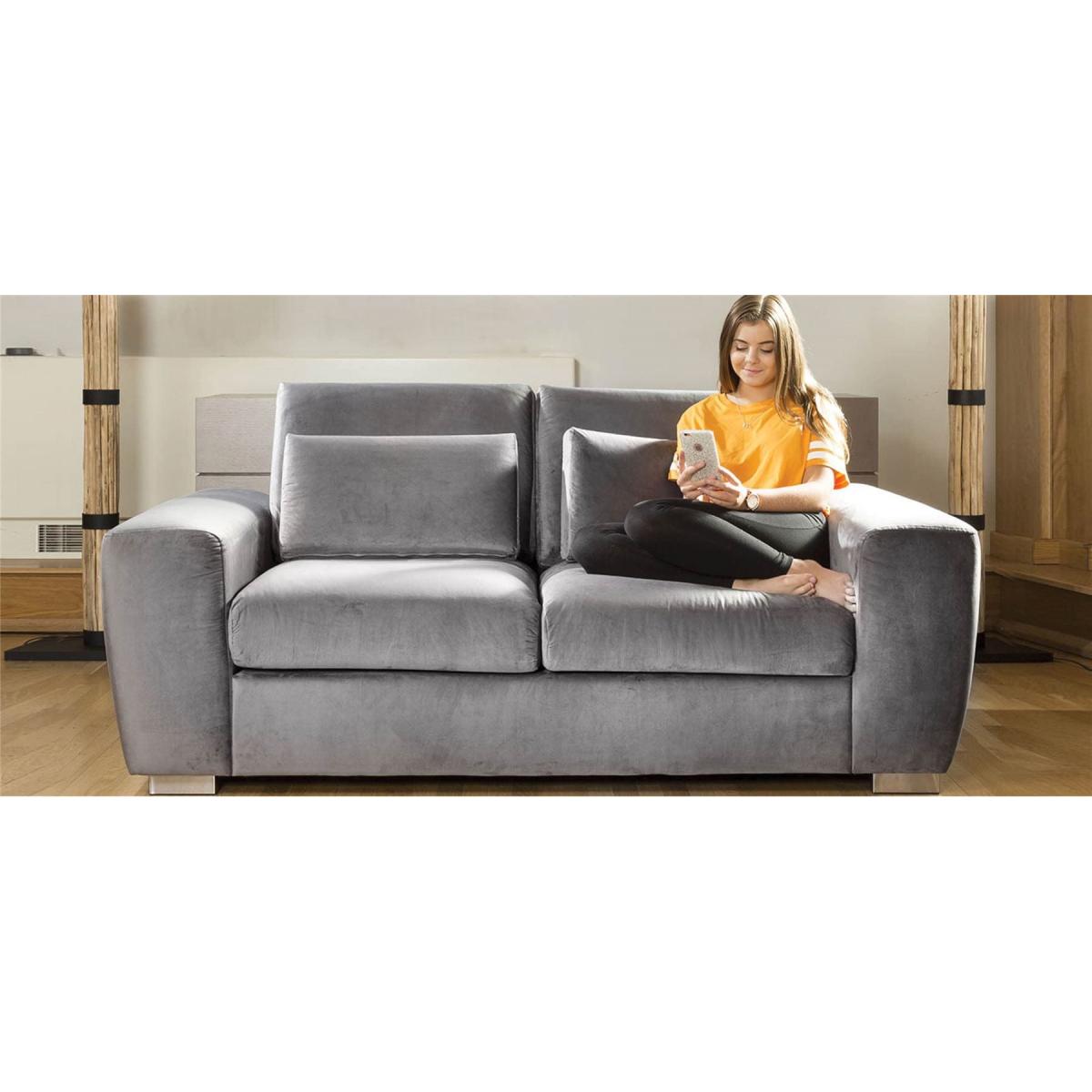 Quatropi Ohio Premium Large 2 Seater Sofa / Settee Velvet Fabric 2S – image 2