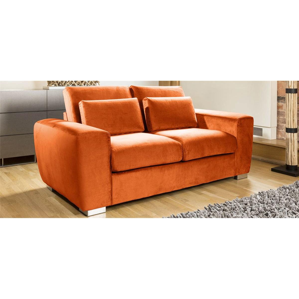 Quatropi Ohio Premium Large 2 Seater Sofa / Settee Velvet Fabric 2S – image 8