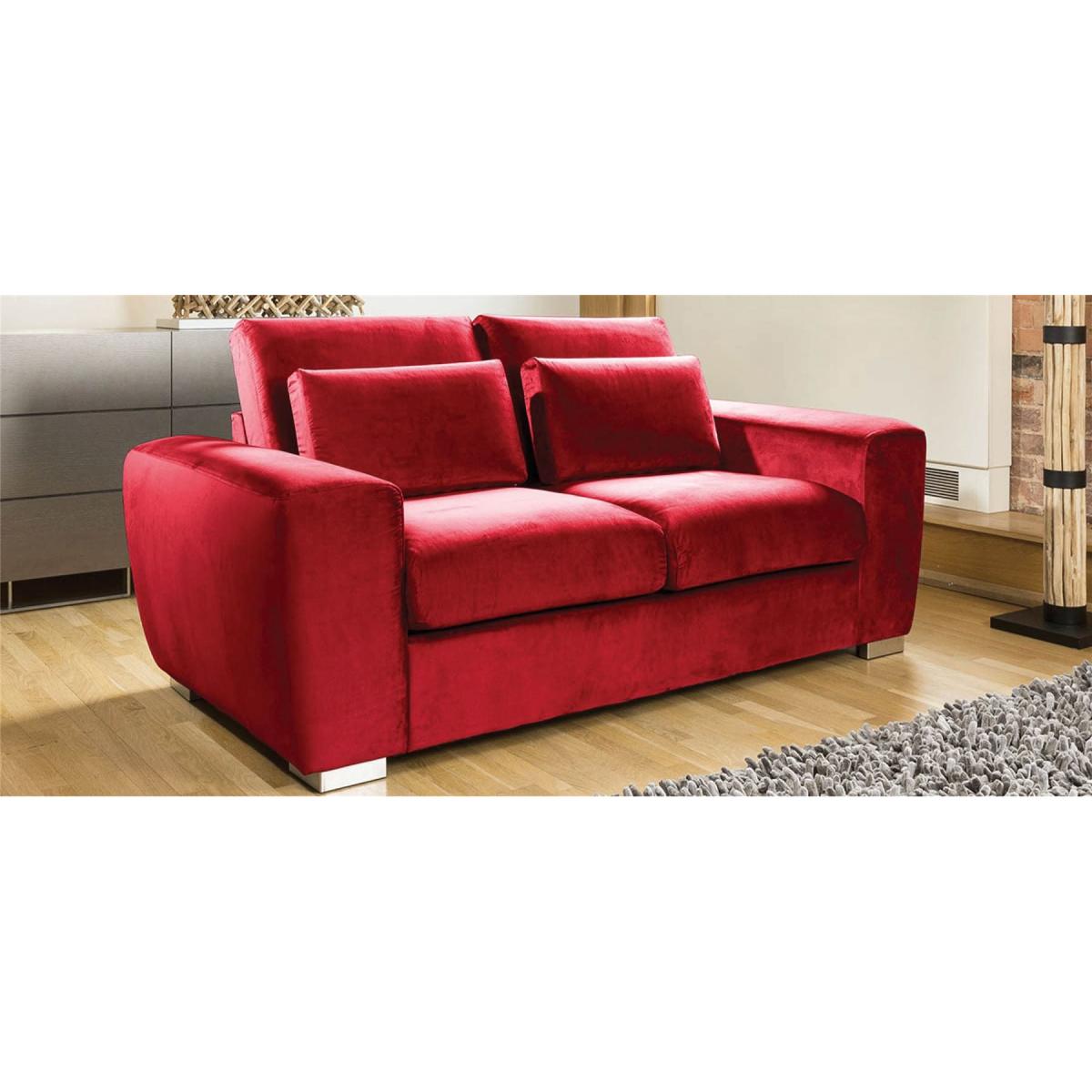 Quatropi Ohio Premium Large 2 Seater Sofa / Settee Velvet Fabric 2S – image 9