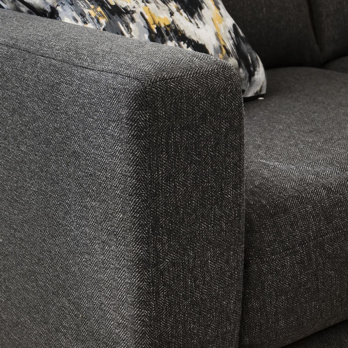 Quatropi Modern 2 Seater Sofa Dark Grey - In Stock Quick Delivery – image 5