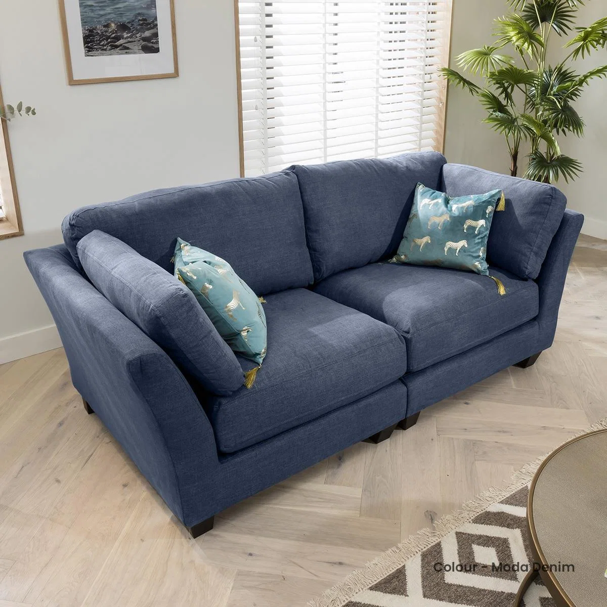 Modern Modular Sectional 2 Seater Sofa 214cm Premium Custom Fabric – image 7