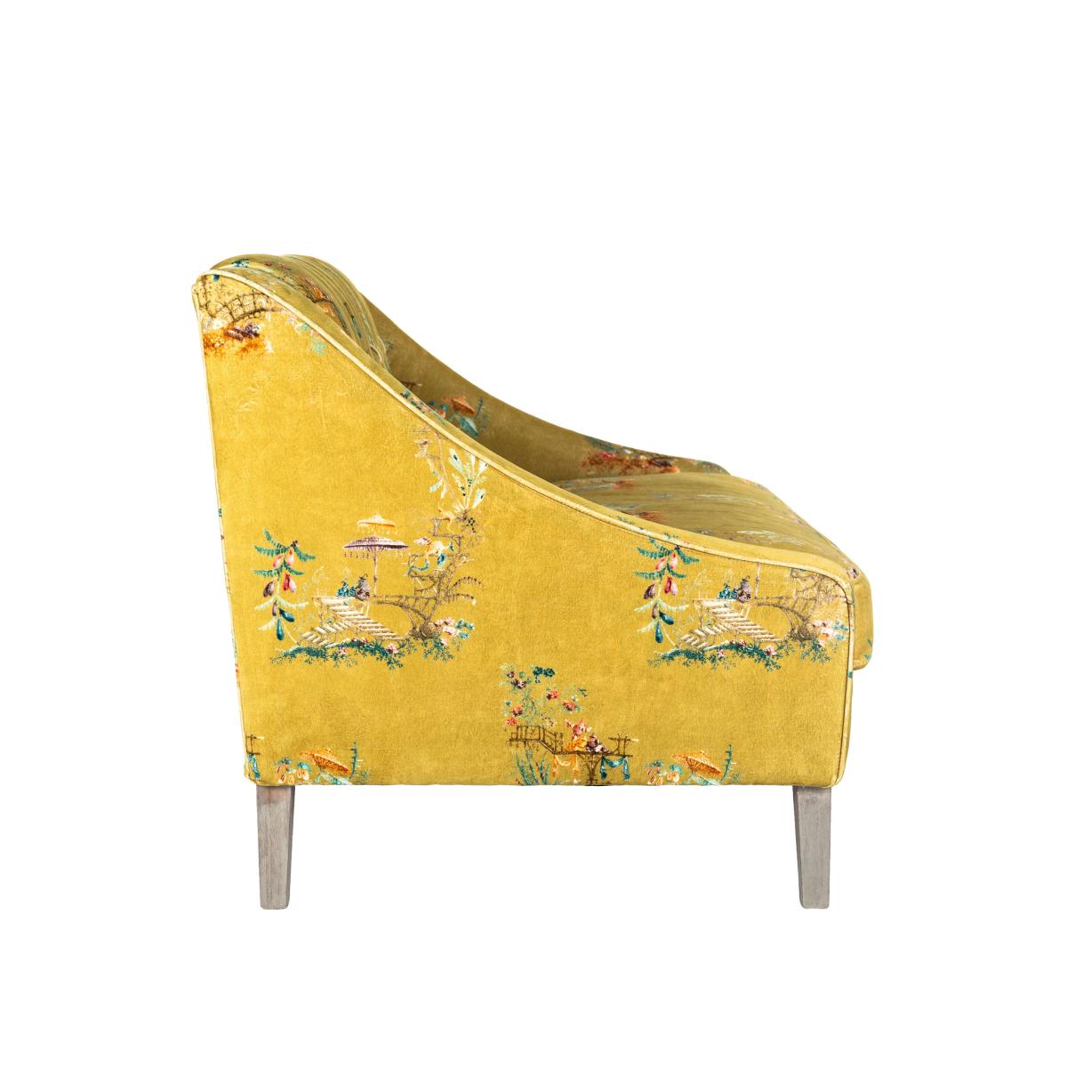 Mind The Gap Baron Tufted 2-Seater Sofa In Cotton Velvet – image 2