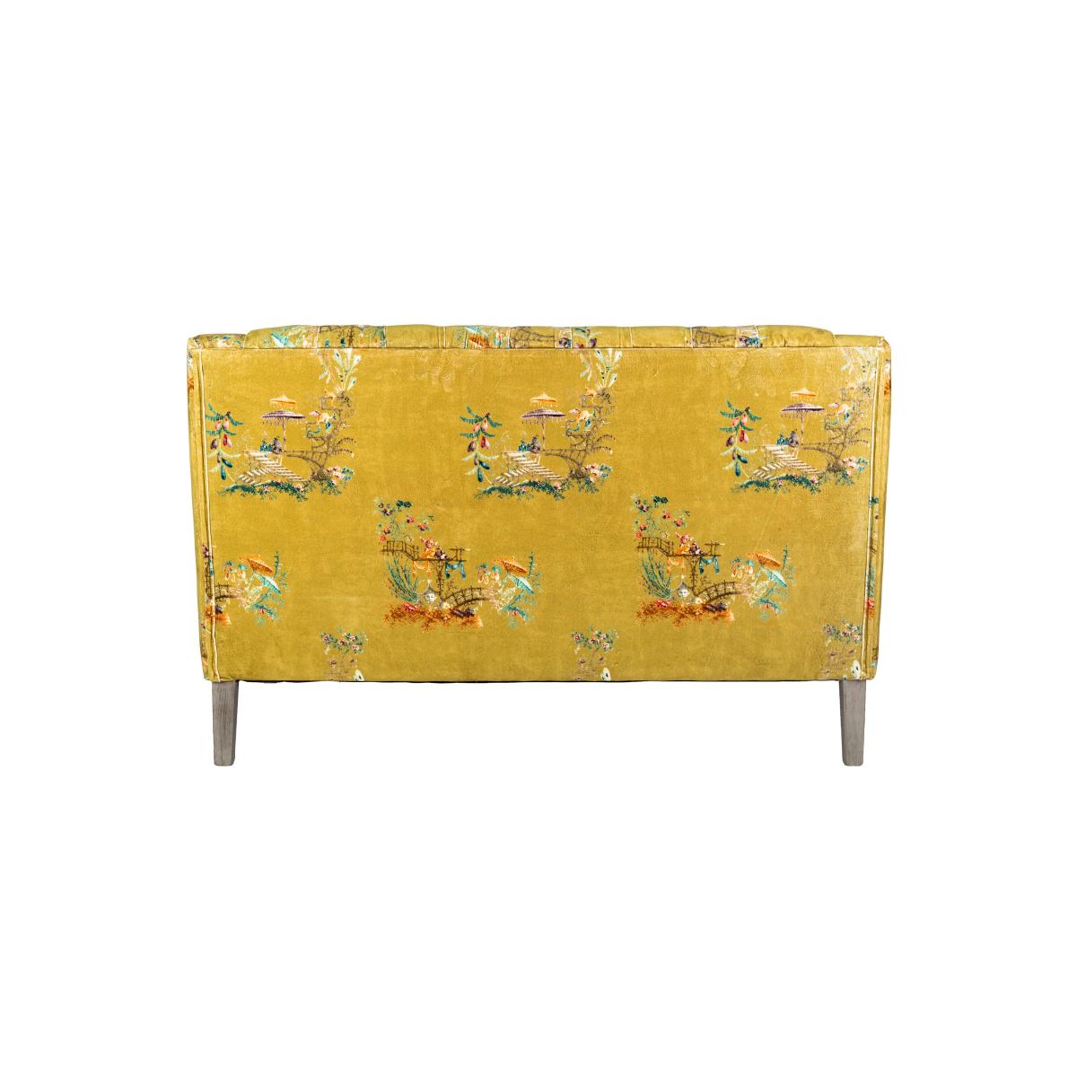 Mind The Gap Baron Tufted 2-Seater Sofa In Cotton Velvet – image 5