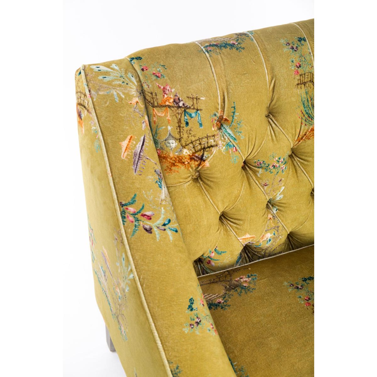 Mind The Gap Baron Tufted 2-Seater Sofa In Cotton Velvet – image 9