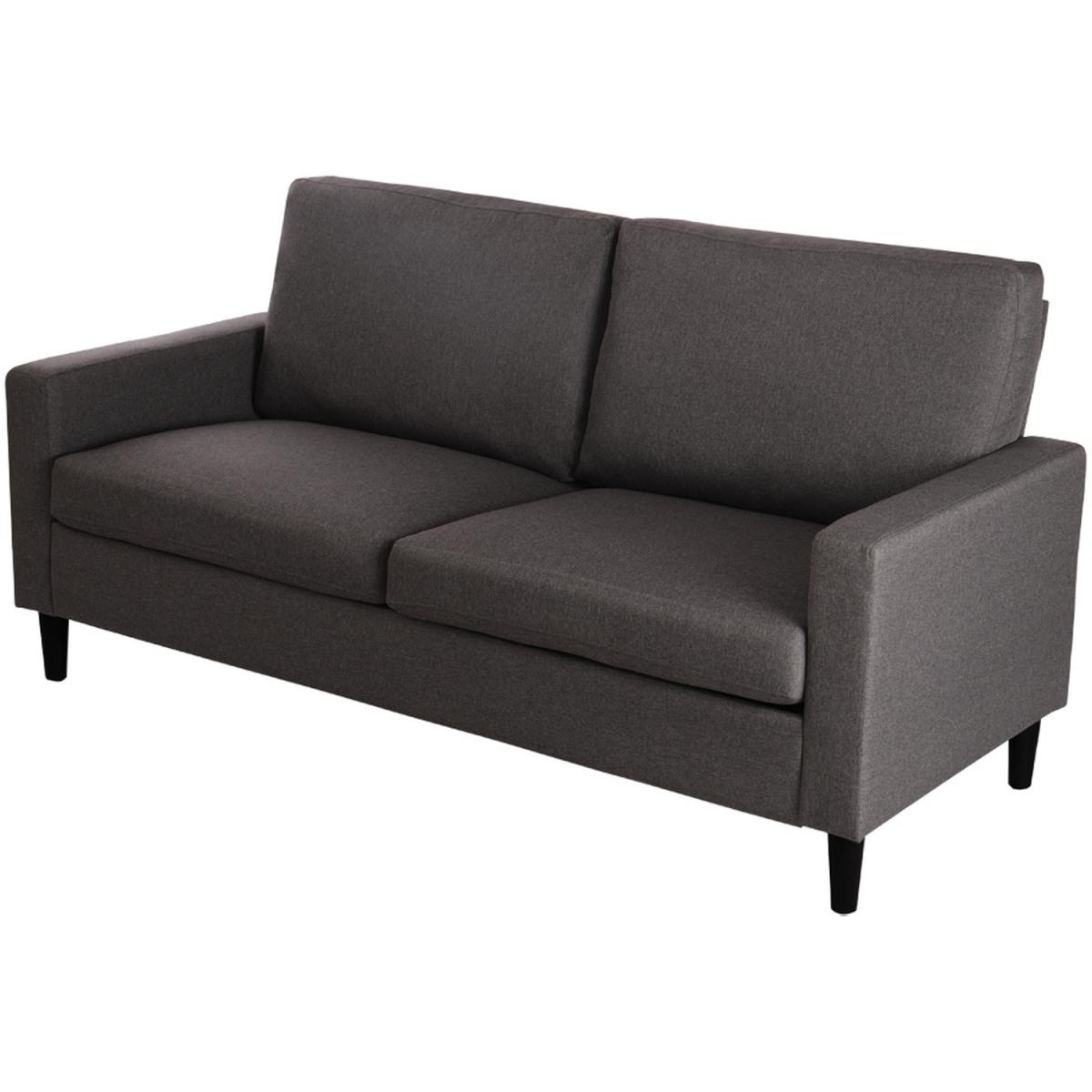 Linen 2 Seater Sofa - Dark Grey – image 8