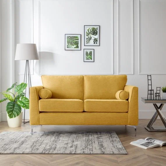 The Macy 2 Seater Sofa - Gold
